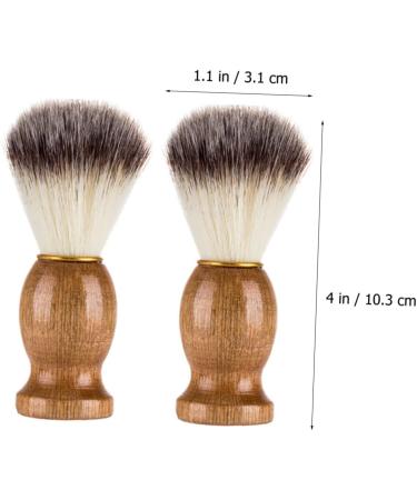 Magiclulu 8 STK Razor Brush Set - Stainless Steel & Wood Hairdressing Brushes for Face & Neck - Perfect for Hair Removal & Shaving - Buy Online on GoSupps.com