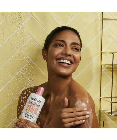 Soap & Glory The Real Zing Body Wash - Radiance Boosting & Hydrating Citrus Cleanser with AHAs (500ml) - Enhance Your Glow - Buy Online on GoSupps.com