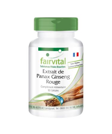 Fairvital | Panax Red Ginseng Extract 400mg 90 Capsules - Korean Ginseng - C.A. Meyer