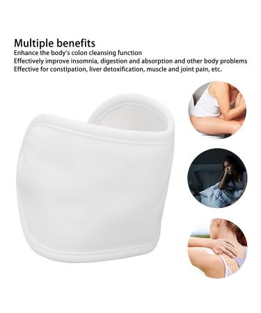 Reusable Soft Castor Oil Packaging Wrap for Comfortable Sleep & Liver Detox - Adjustable White Design - Buy Online on GoSupps.com