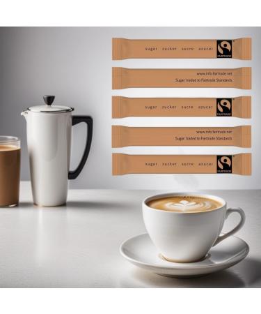 Buy FAIRTRADE Brown Cane Sugar Sticks - 1000 Sticks (3.5g each) | International Shipping Available - Buy Online on GoSupps.com
