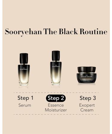 Sooryehan The Black Essence Moisturizer 130ml - Lightweight Korean Cream for Dull Aging Skin with Black Yeast & Hyaluronic Acid - Buy Online on GoSupps.com