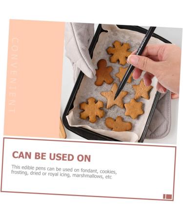HOMSFOU 8 Pcs Baking Pen Cake Diy Draw Tools Edible Food Markers Cakes Frosting Pen Journal Planner Pen Paint Pen Biscuit Markers Pen Cake Icing Pens Chocolate Double Head Plastic - Buy Online on GoSupps.com