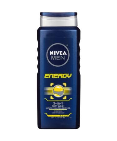 Nivea Men 3-in-1 Body Wash Energy 16.9 fl oz (500 ml)