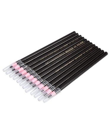 12 pieces of eyebrow pencil Eyebrow Pencil eyebrow pencil for emphasized and precisely defined eyebrows waterproof naturally looking eyebrows (brown)