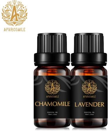 Aromatherapy Lavender Essential Oils Set 100% Pure Chamomile Essential Oils Lavender Scent Set 2x10ml Therapeutic Grade Chamomile Aromatherapy Essential Oils Lavender Fragrance Kit for Diffuser - Buy Online on GoSupps.com