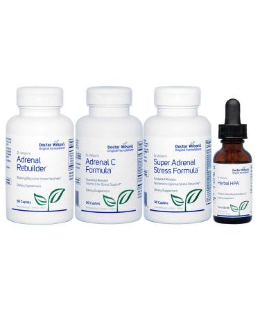 Dr. Wilson's Adrenal Fatigue Protocol Comprehensive kit for Adrenal Support HPA Small