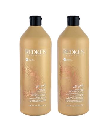 Redken All Soft Shampoo And Conditioner 33.8 Oz Duo 1000ml