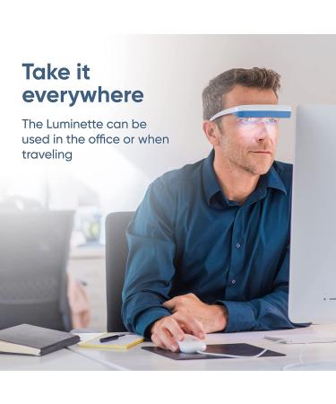 Luminette 3 Light Therapy Glasses - Portable & Wearable Happy Lamp for Sleep Disorders & Winter Blues - Buy Online on GoSupps.com
