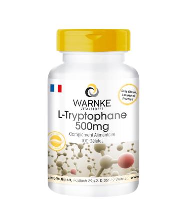 L-Tryptophan 500mg - 100 capsules - Vegan | Warnke Vitalstoffe - Quality from German pharmacies