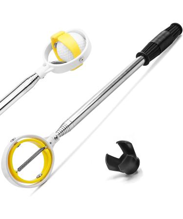 Telescopic Golf Ball Retriever with Spring Release Head - 9ft Extendable Grabber Tool for Water Hazards - Ideal Golf Accessory and Gift for Men - Buy Online on GoSupps.com