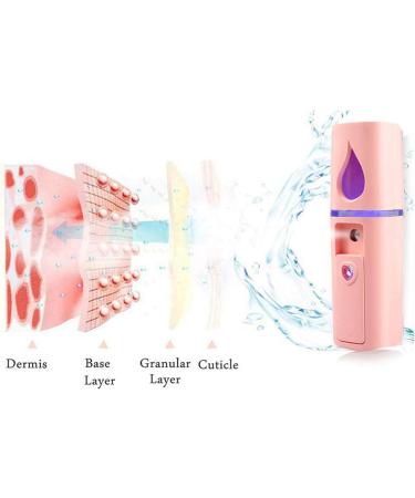 BTuregsau 4X Portable Nano Mister Mini Steamer Atomization Eyelash Extensions with Mirror Pink - Buy Online on GoSupps.com