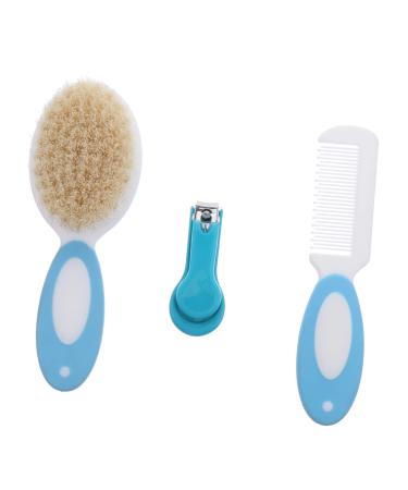 GLEAVI 3pcs Wool Brush Wooden Hair Brush New Born Baby Girls Outfit Wooden Hair Comb Baby Grooming Kit Newborn Girl Grooming Kit for Baby Boy Baby Shower Brush Shower Cleaning Scrubbers