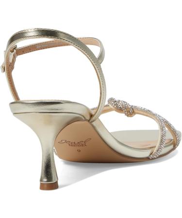 Jewel Badgley Mischka Women's Maci Heeled Sandal 4.5 UK Gold Metallic - Buy Online on GoSupps.com