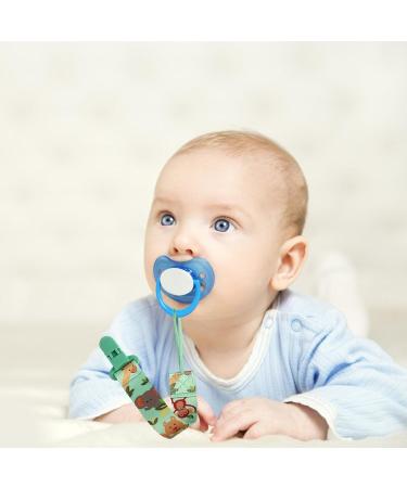 Faceynde Baby Pacifier Clips | Fabric Pacifier Clamps for Boys & Girls - Secure & Stylish Schnuller Clips - Buy Online on GoSupps.com