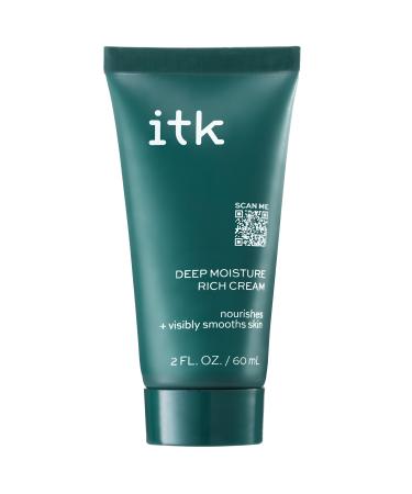 ITK Skincare Deep Moisture Anti Aging Face Cream With Hyaluronic Acid + Ceramides + Shea Butter For Nourishing Rich Hydration - Reduce Fine Lines + Wrinkles - Moisturize + Smooth Dry Skin