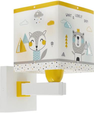 Dalber children's wall lamp children's lamp wall light children's room animals bear raccoon rabbit Hello Little 73249 E27
