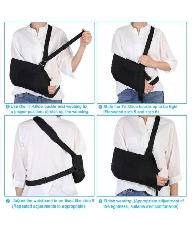 Buy EJOOUS Adjustable Arm Loop Sling - Breathable Shoulder Support for Men & Women - Buy Online on GoSupps.com