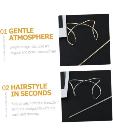 FOMIYES 4 Sets Hair Accessories Cosplay Bun Holder Wedding Tiara Bun Hair Chopstick Hair Accessory for Women Hair Pin Stick Women Hair Cuff Girl Zinc Alloy Women's Hair up - Buy Online on GoSupps.com