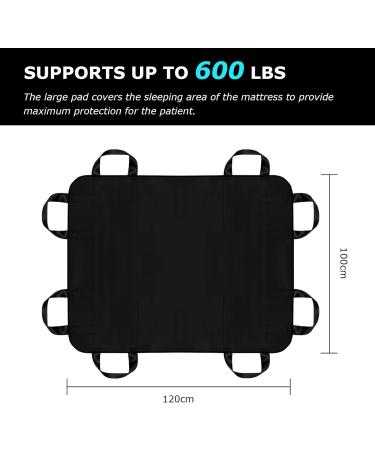 Lotchen Transfer Board for Patient Lifting | Heavy Duty Patient Transfer Board with 8 Handles | 100x120cm - Ideal for Overweight & Elderly Patients - Buy Online on GoSupps.com