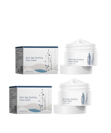 ERMOPATRY Birch Juice Moisturizing Cream Hydrating Cream for Face and Body Facial Elixir Cream Rejuvenating Face Cream 1.76 fl oz (2pcs)