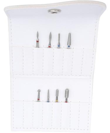 Sonew Nail Drill Bits with Storage Bag Waterproof PU Leather Nail Grinding Bits Organizer for Home Travel Salon - Buy Online on GoSupps.com