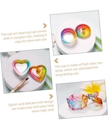minkissy 20 Pcs Nail Art Crystal Cup Colorful Plates Dappen Dish Mini Candles Nail Accessories Candy Display Rack Mini Jars Kitchen Storage Jar Nail Jewels Candy Jar Mixing Cup Major Glass - Buy Online on GoSupps.com