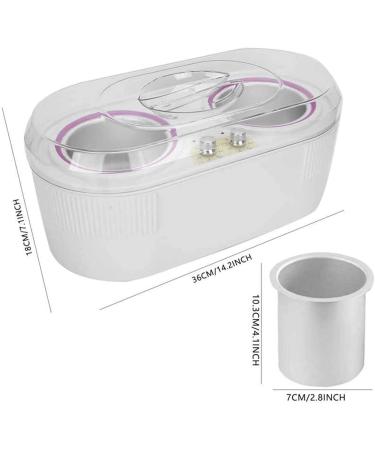 HSRG Double Pot Wax Therapy | Adjustable Temp Hair Removal Wax Device for Beauty & Skin Care - Buy Online on GoSupps.com