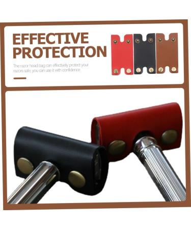 Minkissy 6 Pack Razor Fall Safety Cases - Durable Leather Cases for Manual Razors - Perfect for Household Use - Buy Online on GoSupps.com