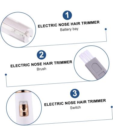 Buy Ipetboom Electric Nose Hair Trimmer - Women's Facial Hair Shaver & Men's Beard Clippers - Portable Battery Razor - 12X2X2cm Golden Design - Buy Online on GoSupps.com
