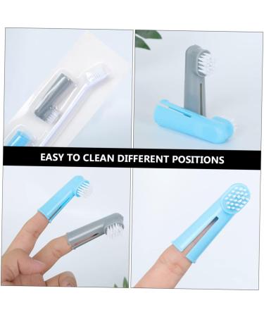 FOMIYES 6 pcs Double-head Plastic Pet Brush Finger Cleaning and Tooth Professional Dental Tools Dog 1 count (Pack of 1) Assorted Colorx2pcs - Buy Online on GoSupps.com