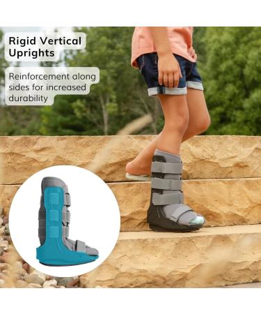 BraceAbility Pediatric Walking Boot - CAM Orthopedic Shoe for Children's Ankle Injury & Fracture Recovery (XL - Buy Online on GoSupps.com