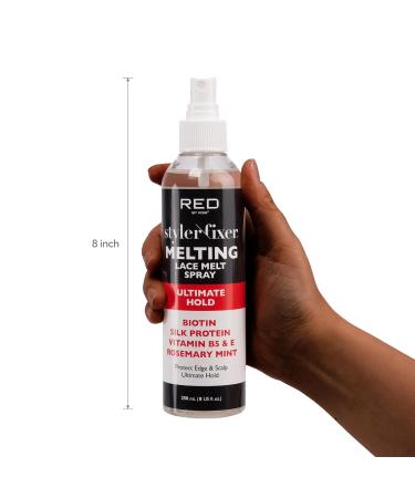 Red by Kiss Lace Melting Spray Ultimate Hold Styler Fixer Adhesive 8 Fl Oz Flawless Blend & Hold Quick Drying No Flakes Non-Sticky - Buy Online on GoSupps.com
