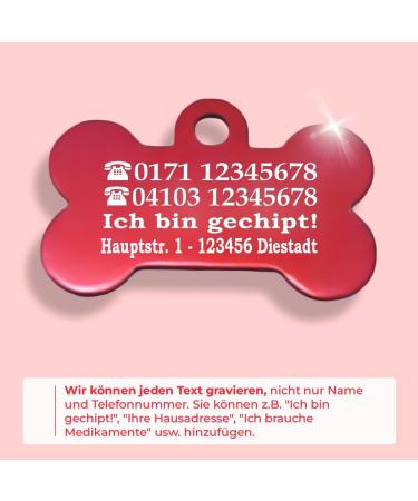 Personalized Bone-Shaped Pendants for Dogs & Cats - Ibera Gifts | Custom Engraving for Collars - Ideal for Medium to Large Breeds - Buy Online on GoSupps.com