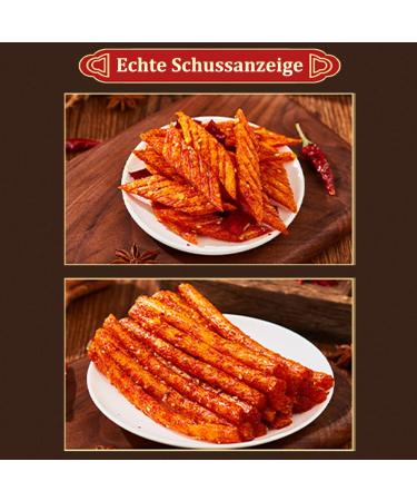 Buy McKona Spicy Latiao 62g - Gluten-Free Hot & Spicy Chinese Snack Sticks - Perfect for Office Snacking (5 PCs) - Buy Online on GoSupps.com