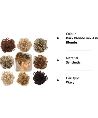 Scrunchy Messy Hair Bun Updo Extension in Dark Blonde & Ash Blonde - Buy Online on GoSupps.com