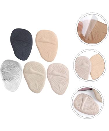 FRCOLOR Half Size Gel Cushions - 5 Pairs Metatarsal Pads for High Heels Non-Slip Forefoot Inserts Sweat Absorbent Shoe Pads - Buy Online on GoSupps.com