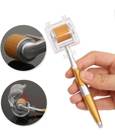 Titanium Micro Needle Derma Roller for Face and Body Care Help Men Beard Growth Reduce - Buy Online on GoSupps.com