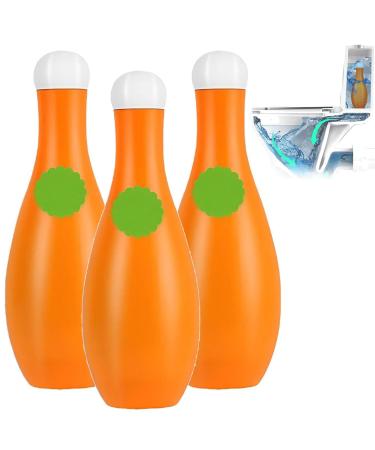 Bowling Blue Bubble Toilet Bowl Cleaner Automatic Long-Lasting Toilet Bowl Cleaner In Bottle Toilet Bowl Cleaners for Cistern Prevents Limescale (3pcs)