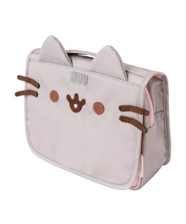 Official Pusheen Hanging Travel Toiletry Bag | Hanging Toiletry Bag with Hanging Hook, Waterproof Travel Bag, Makeup Toiletry Bag, Cosmetic Bag, Pusheen Gifts - Kawaii Bag