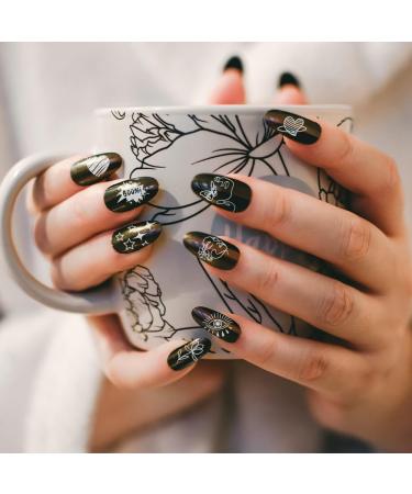 Buy Pandahall 3-Piece Nail Art Stencil Stamp Plate - DIY Star & Love Designs | Stainless Steel Nail Stamps for Women - Buy Online on GoSupps.com