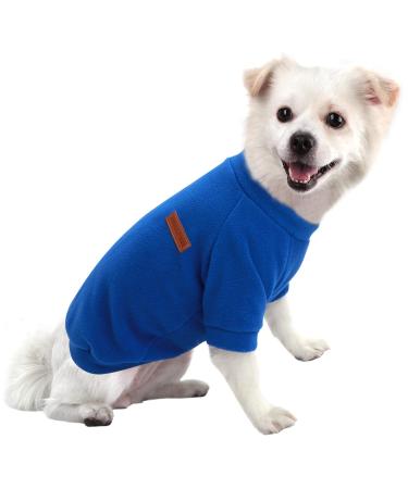 Hualisiji dog sweater fleece dog sweater large dog sweatshirt warm and light with a soft texture easy to wear and light colors (s dark blue) s dark blue - Buy Online on GoSupps.com