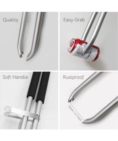 Buy EJG 92 cm Commercial Garbage Grip - Lightweight Aluminum All-Purpose Gripper for Waste Collection & Garden Cleanup - Rustproof & Durable (Black) - International Shipping Available - Buy Online on GoSupps.com