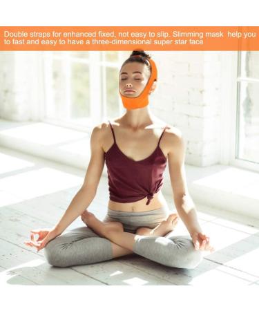 Face Slimming Cheek Mask V Face Line Belt - Orange Chin Lift Up Anti Wrinkle Sleep Mask - Buy Online on GoSupps.com