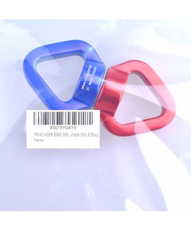 TRIWONDER 30kN Rotator Swing Spinner - Premium Climbing Carabiner for Hammocks | Safe Durable & Versatile - Red & Blue - Buy Online on GoSupps.com