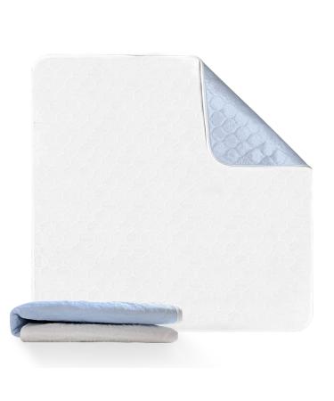 Xinhusu washable and reusable surface waterproof soft 88.9 x 88.9 cm incontinence inlays bed deposits for adults elderly children mattress protection 35x35in