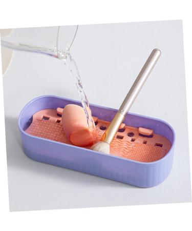 Angoily Makeup Brush Cleaning Boxes Box Makeup Brush Storage Box Purple Miss Container - Makeup Brush Cleaner Boxes - Buy Online on GoSupps.com