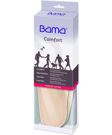 Bama Comfort Primus Extra Footbed - Anatomically Shaped Insole Genuine Leather Unisex - Brown/Silver/Black - Size 36 EU Narrow - Buy Online on GoSupps.com