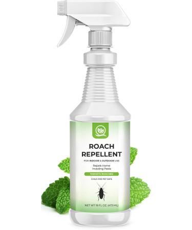 NATURAL OUST Peppermint Oil Roach Repellent Spray - Eco Friendly Indoor Outdoor - Effective Roach Control