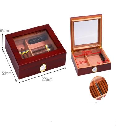 Cigar Storage Box Cubes Cigar Humidor Humidifier Portable Humidor Humidifier with Men's Gift Cigar Storage Box Convenient Storage Cigar Box Red 25.9*22.1*6.6Cm - Buy Online on GoSupps.com